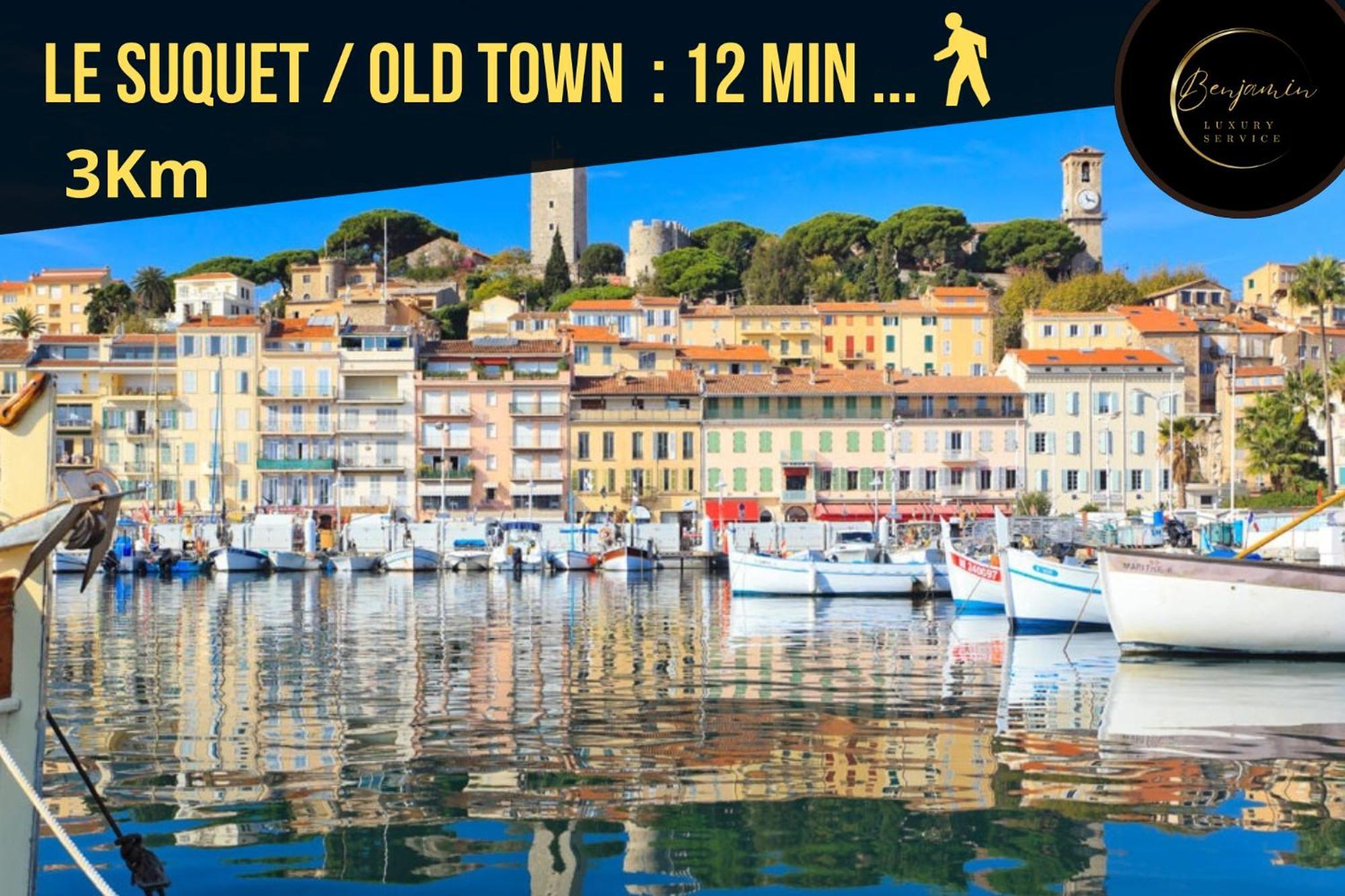 Suite 118 - Piscine - 50 Metres Plage - Terrasse - Clim - Wifi Cannes Eksteriør bilde